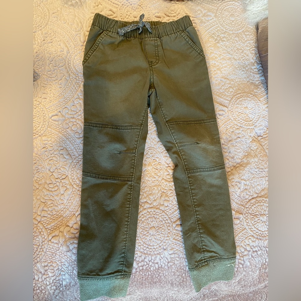 Olive and Tan Kids Jogger/Cargo Pants (2) - Picture 6 of 8